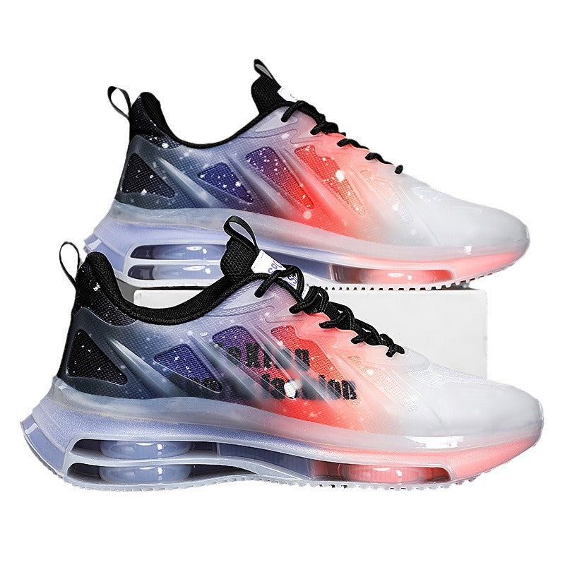 Damen Sportliche Sneakers mit transparentem Obermaterial und LED-Beleuchtung R&B