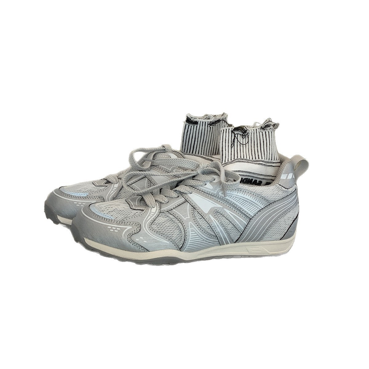 Damen Sportliche Sneakers mit atmungsaktivem Mesh-Obermaterial und schockabsorbierender Sohle R&B