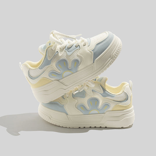 Damen Sportliche Sneakers mit floralem Design und atmungsaktiver Mesh-Oberfläche R&B
