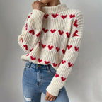 R&B | Herzstrickpullover Mit Romantischem Stil