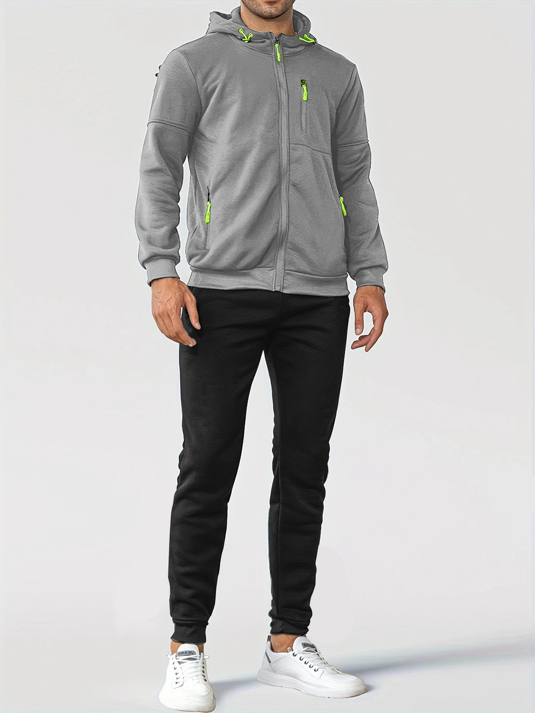 Herren Trainingsjacke mit praktischen Taschen und atmungsaktiver Funktion R&B