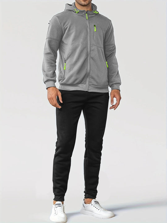 Herren Trainingsjacke mit praktischen Taschen und atmungsaktiver Funktion R&B