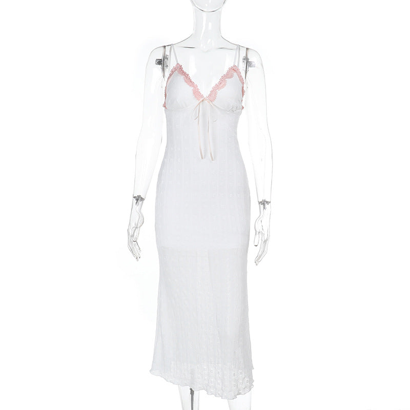 Damen figurbetonte Bluse mit Rüschendetails und Schnürung R&B