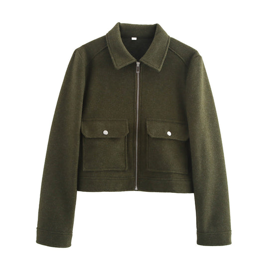 Damen cropped Utility-Jacke R&B
