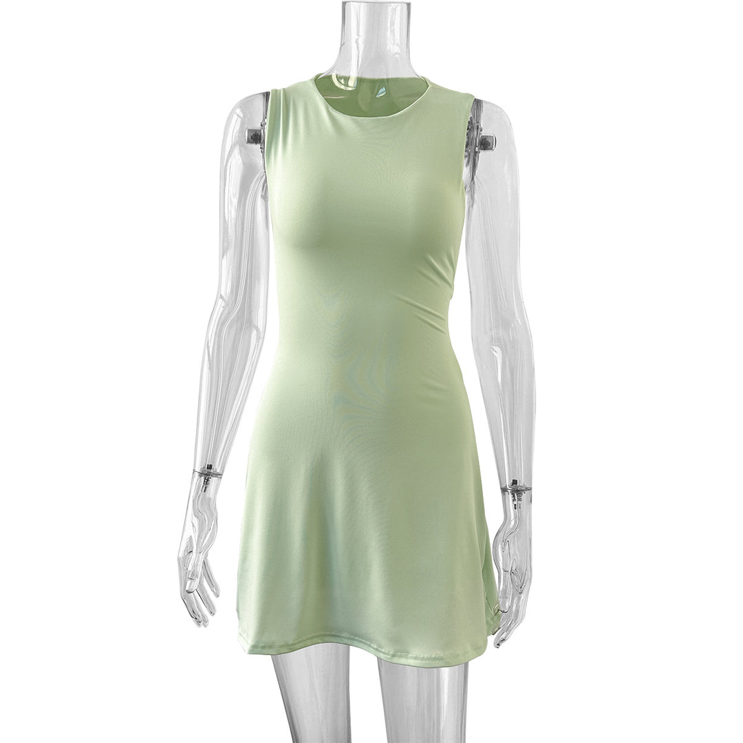 Damen Figurbetontes Minikleid mit elegantem Ausschnitt und zeitlosem Design R&B