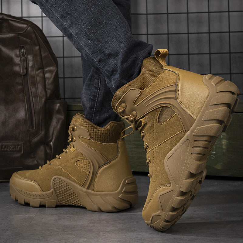 Herren schwere Outdoor-Boots mit wasserabweisendem Obermaterial und rutschfester Sohle R&B