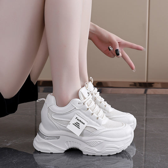 Damen modische Chunky Sneakers mit atmungsaktivem Obermaterial und dämpfendem Komfort R&B