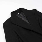 Damen nan Maxilanger Wollmixmantel mit taillierter Silhouette, Reverskragen und Pattentaschen R&B