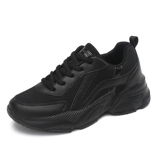 Damen nan gedämpfte Freizeit-Sneaker im Plateaustil mit gepolstertem Komfortkragen, atmungsaktivem Mesh und rutschfestem Profil R&B