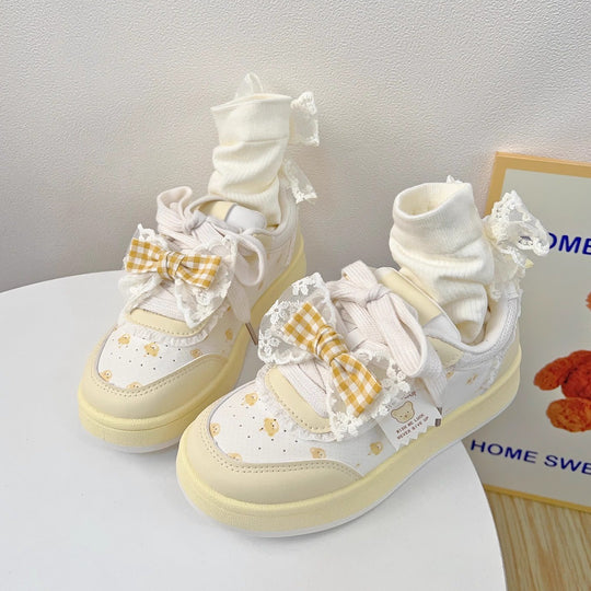 Damen modische Sneaker mit süßem Sockeneffekt R&B