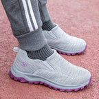 Damen Slip-On Sport-Sneaker mit atmungsaktivem Mesh-Obermaterial R&B