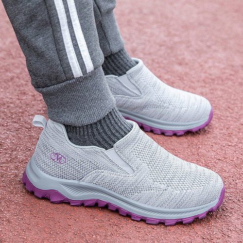 Damen Slip-On Sport-Sneaker mit atmungsaktivem Mesh-Obermaterial R&B