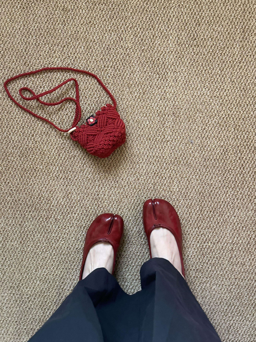 Damen Elegante und modische Ballerinas mit einzigartigem Zehen-Design R&B