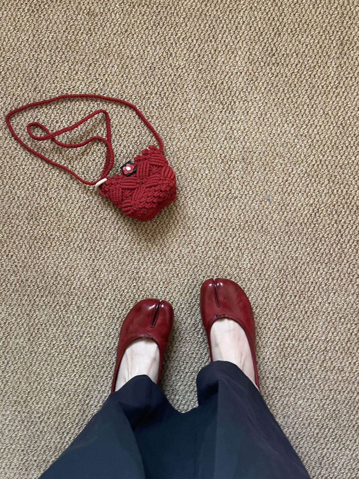 Damen Elegante und modische Ballerinas mit einzigartigem Zehen-Design R&B