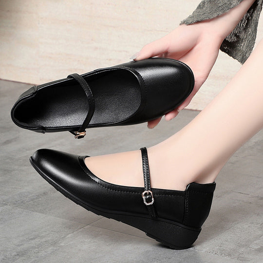 Damen Mary Jane Ballerinas mit komfortabler Sohle und elegantem Riemen R&B