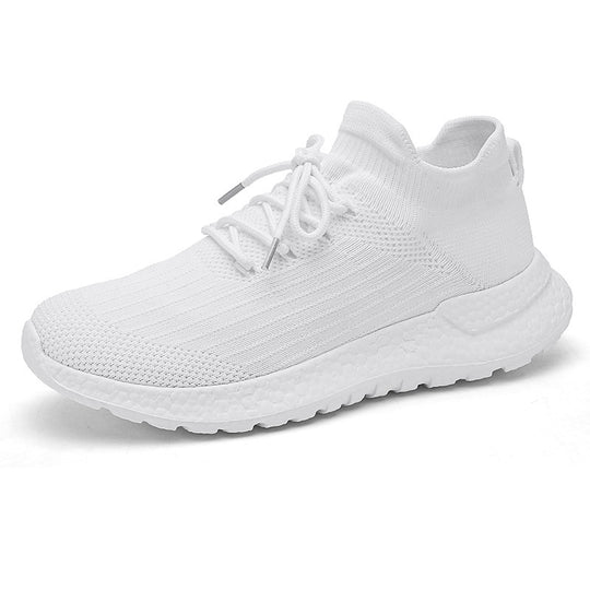 Damen sportliche Sneaker mit atmungsaktiver Strick-Oberfläche und stabiler Sohle R&B