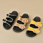 Damen Sandalen mit doppeltem Riemen und komfortabler Sohle EB