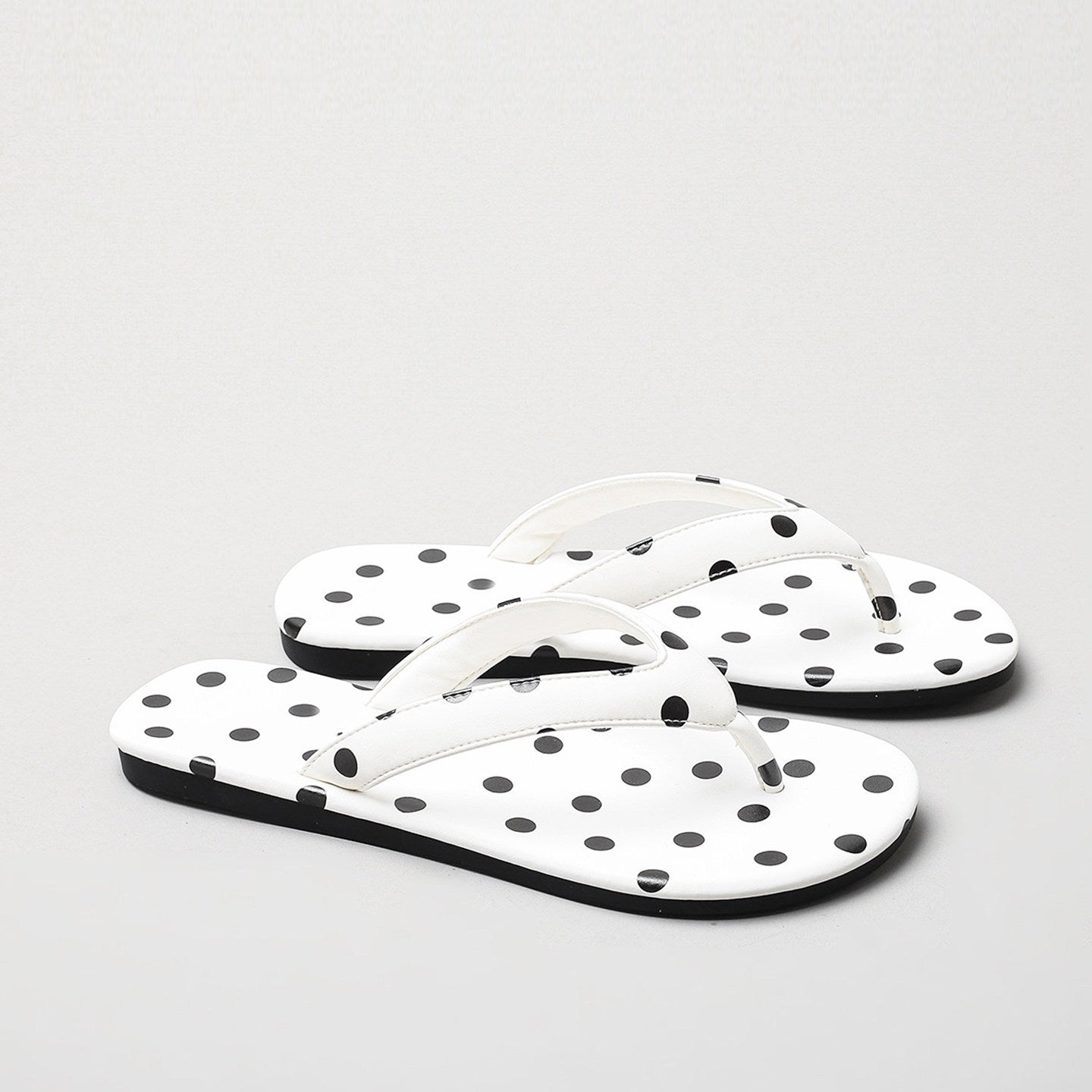 Damen Zehentrenner-Sandalen mit modischem Punktedesign R&B