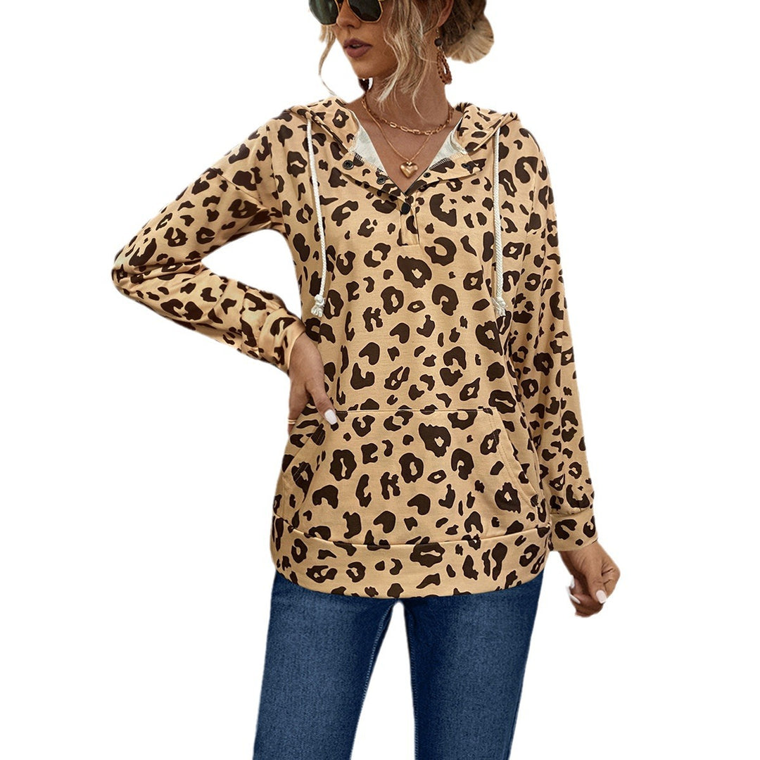Damen Kapuzenpullover mit exklusivem Tiermuster und bequemer Passform R&B