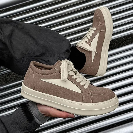 Damen modische Sneakers aus hochwertigem Wildleder mit zeitgemäßem Design R&B