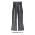 Damen weite Haremshose mit elastischem Bund und trendy Zickzackmuster R&B