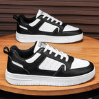 Damen Sportliche Leder Sneakers mit gepolsterter Innensohle