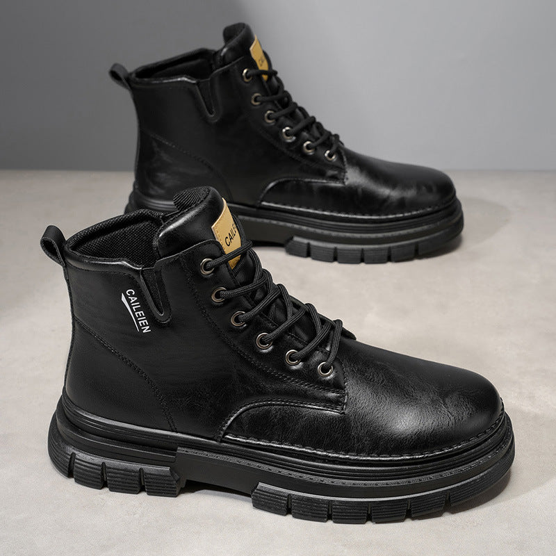 Herren Höhenverstellbare Stiefel mit rutschfester Sohle und warmem Innenfutter