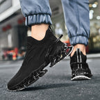Damen hochentwickelte Sneaker mit nahtlosem Strick-Obermaterial und innovativem Sohlenprofil R&B