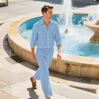 Herren modisches Freizeit-Set mit bequemer Passform und stilvollem Hemd R&B