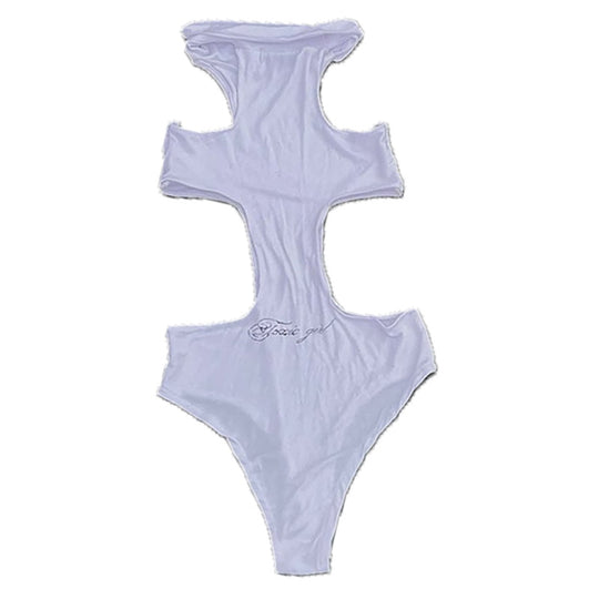 Damen Einteiler mit Kapuze und seitlichem Cut-Out R&B