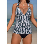 Damen Tankini mit modischem Wickeldesign und unterstützenden Trägern R&B