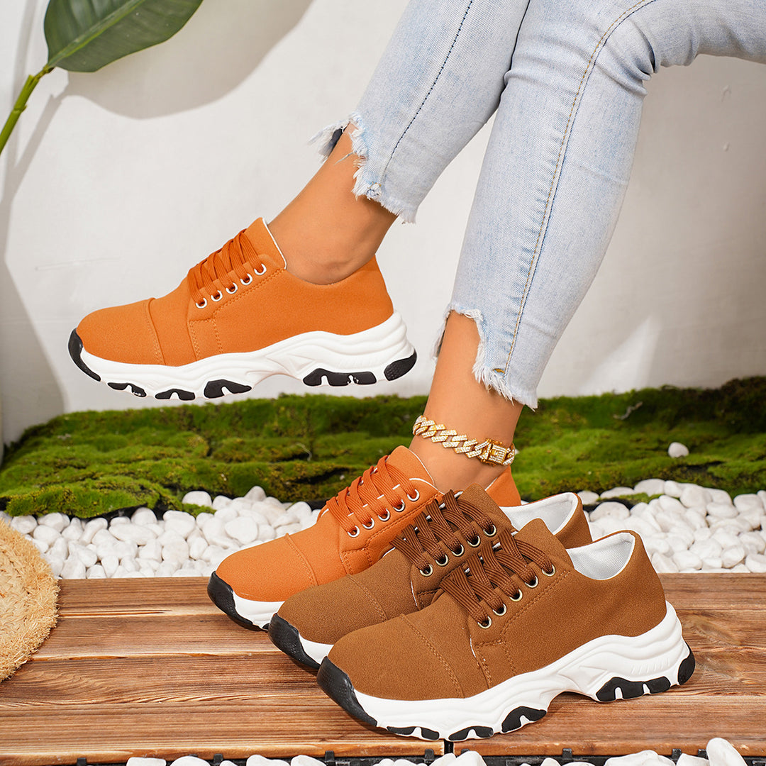 Damen sportliche Sneakers mit dynamischem Profil und atmungsaktivem Obermaterial R&B