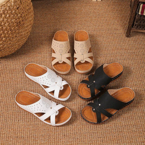 Damen Komfortable und elegante Sandalen mit atmungsaktiven Cut-Outs R&B