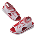 Damen Schnürsandalen mit dekorativem Schmetterlingsdesign und rutschfester Sohle R&B