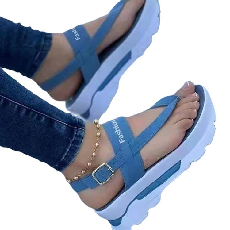 Damen Riemchen-Sandalen mit gepolsterter Sohle und verstellbarem Riemen R&B