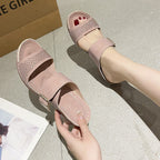 Damen Komfortable Clogs mit hochwertiger Schnallenverzierung R&B