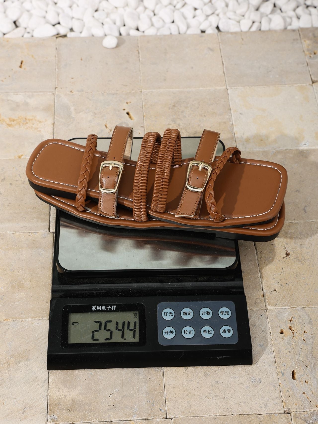 Damen Komfortable Riemensandalen mit geflochtenem Design R&B