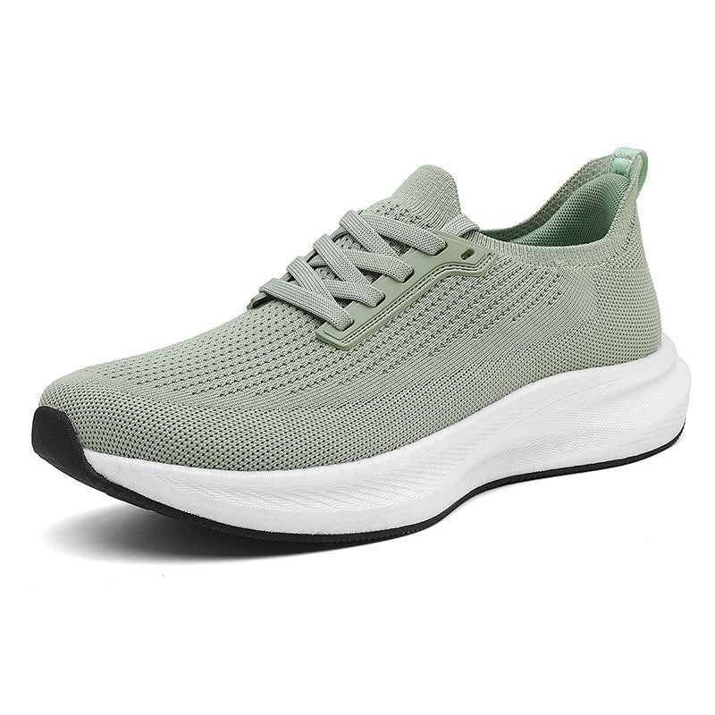 Herren nan atmungsaktive gestrickte Laufschuhe mit dämpfender Leichtschaumsohle R&B