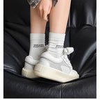 Damen modische Sneaker mit dämpfender Plateau-Sohle und stylischen Akzenten