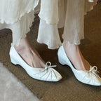 Damen elegante Ballerinas mit raffiniertem Faltendesign und bequemer Innensohle R&B