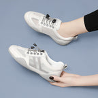 Damen Atmungsaktive Freizeitsneaker mit elastischem Schnürsystem und rutschfester Sohle R&B