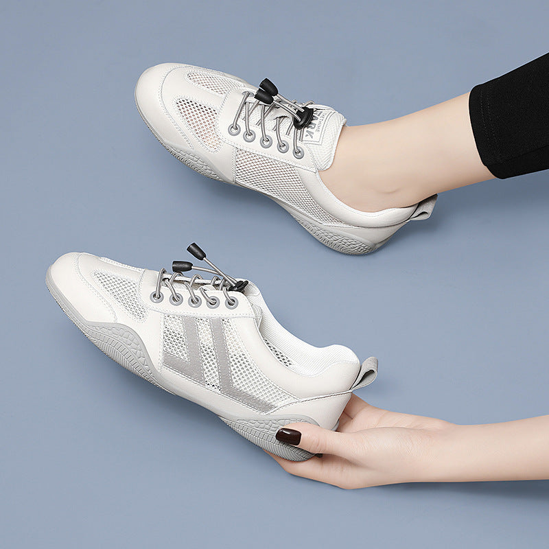 Damen Atmungsaktive Freizeitsneaker mit elastischem Schnürsystem und rutschfester Sohle R&B