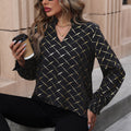 Damen Elegante Bluse mit schimmerndem Karomuster R&B