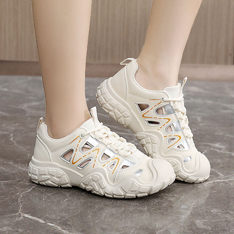 Damen Sportliche Freizeitschuhe mit atmungsaktiver Mesh-Oberfläche und dämpfender Sohle R&B