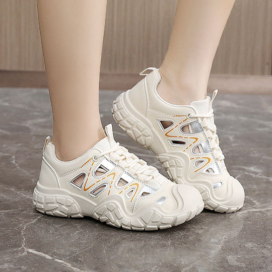 Damen Sportliche Freizeitschuhe mit atmungsaktiver Mesh-Oberfläche und dämpfender Sohle R&B