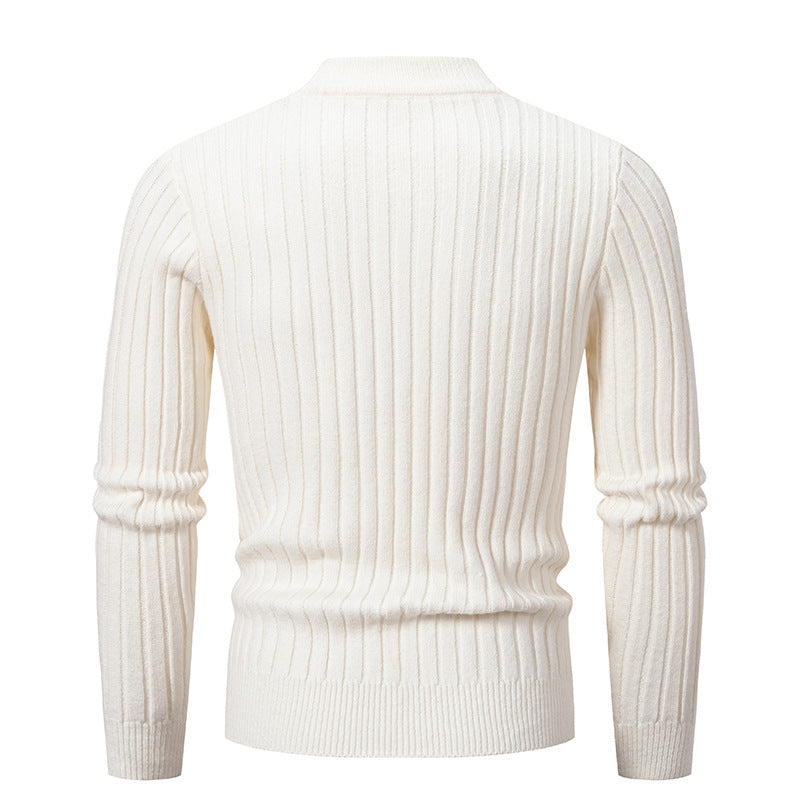 Herren Rollkragenpullover mit strukturiertem Zopfmuster und angenehmer Passform
