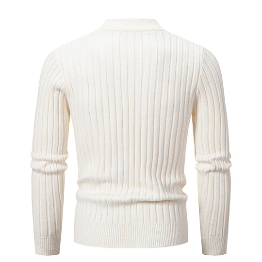 Herren Rollkragenpullover mit strukturiertem Zopfmuster und angenehmer Passform R&B
