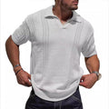 R&B | Hohles POLO-Shirt mit V-Ausschnitt