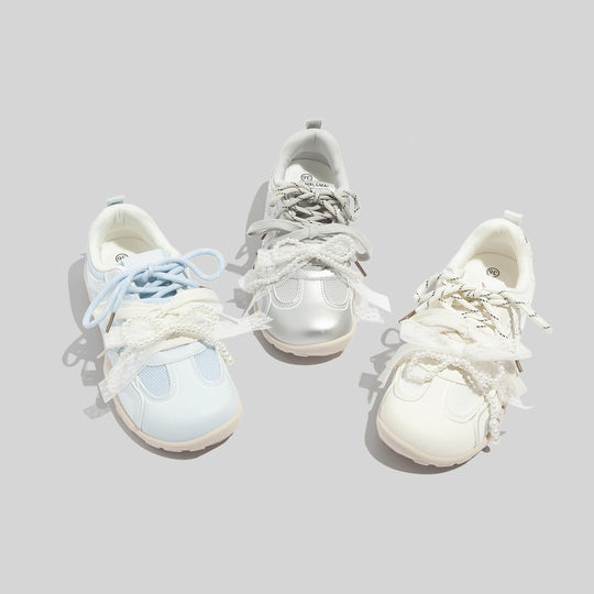 Damen Sportliche Sneaker mit stilvollen Perlenapplikationen und atmungsaktivem Obermaterial R&B