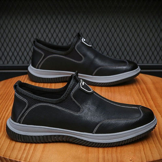 Herren Bequeme Slip-On Freizeitschuhe mit atmungsaktiver Mesh-Einspritzung R&B